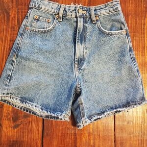 Zara Light Blue Jean Shorts